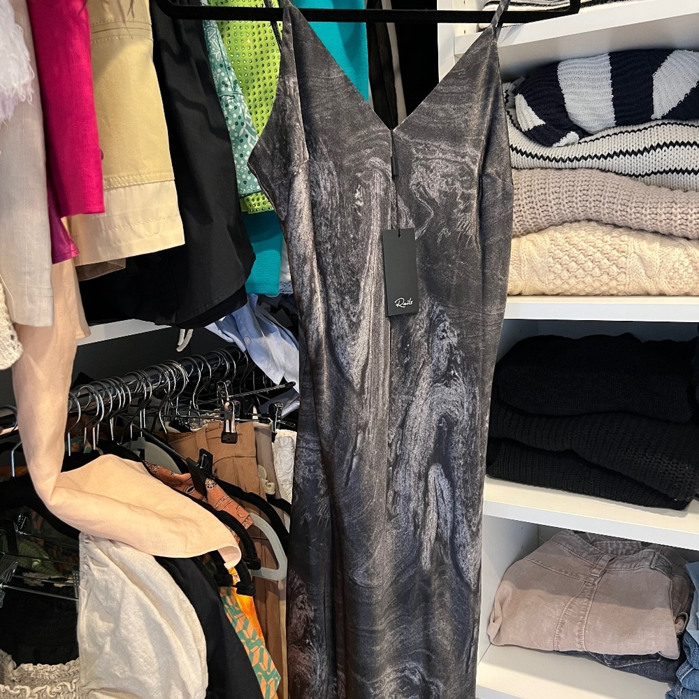 Rails slip dress marbled pattern